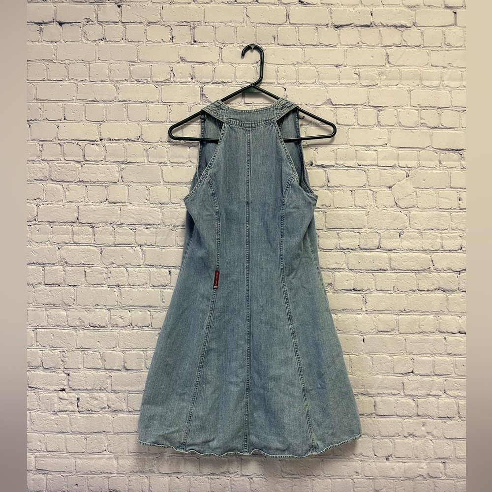 Vintage Y2K Limited Jeans V-Neck Denim Skater Dress Size Small - Picture 8 of 11